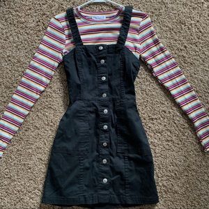 Black H&M overall dress